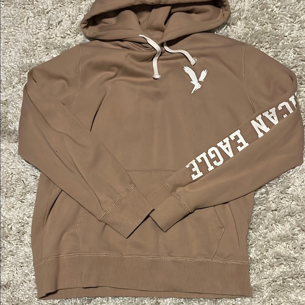 American Eagle Outfitters Men's Brown Hoodie